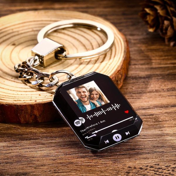 Custom Spotify Code Crystal Keychain | Photo Keychain Personalized Gift Supply - Image 5
